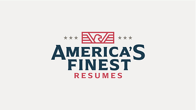 America's Finest Resumes america american american flag americas finest blue eagle logo logo design patriot patriotic red serif stars stripes usa vet veteran white