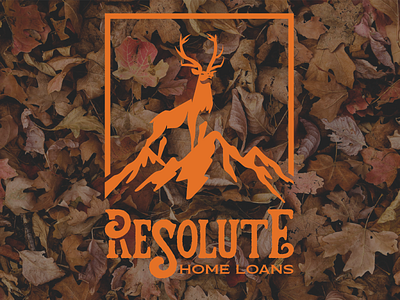 Resolute Home Loans branding design graphic design home house illustration logo nature resolute typography vector