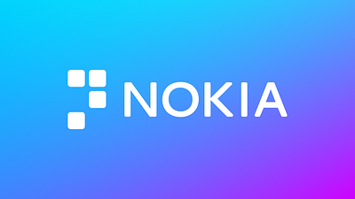 Quick Nokia logo Mockup braille design flat icon logo minimal mockup modern nokia rebrand