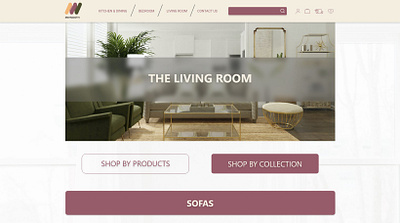 Furniture store header design branding design furniture graphic design home interface logo ui vector web webdesign website xd