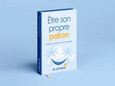 "Être son propre patron" Book Cover 3d animation branding cover book cover design depression design flat graphic design illustration logo motion graphics ui vector