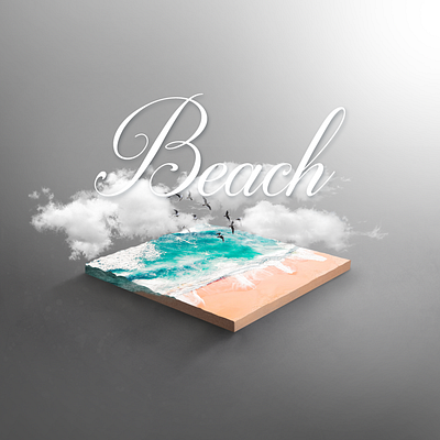 Beach beaxh cube fantasy micro mini photoshop planet small world