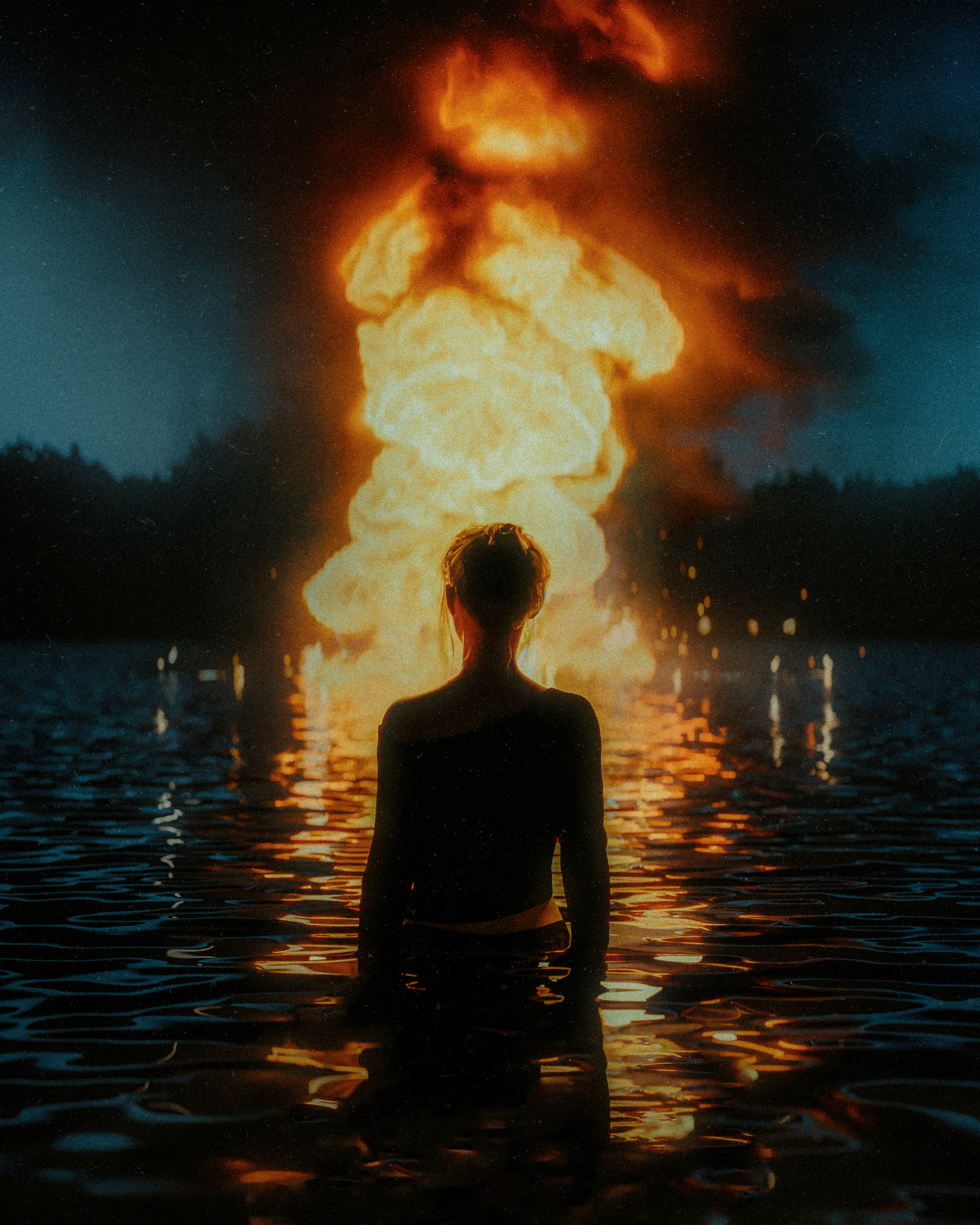 Inferno 3d cinema cinematic city dark digital art