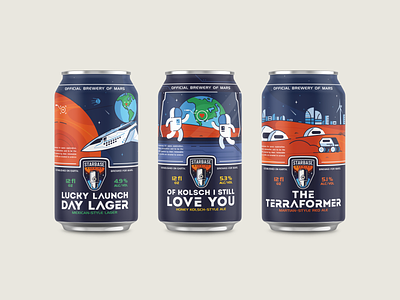 Starhopeed alcohol astronaut brewery city craft beer design drink earth exploration hops icon illustration love mars mocups rocket space spaceship stars vector