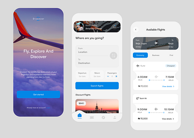 Flight booking app design mobileapp ui uidesign uiux userinterface webdesign website