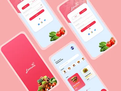 Eatmore Mobile App design food app mobile app product design ui uiux