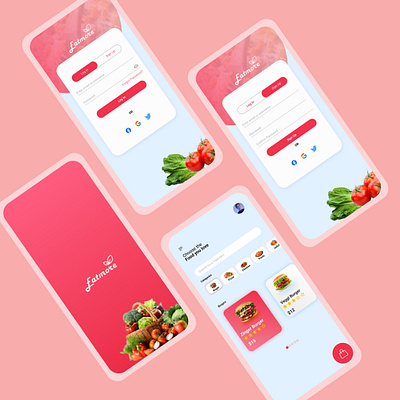 Eatmore Mobile App design food app mobile app product design ui uiux