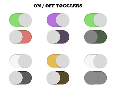 DailyUI#015 - On/Off Togglers dailyui dailyui015
