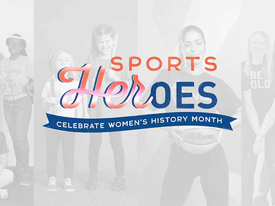 Women's History Month Logo graphic design illustration sports women womens history month womens sports