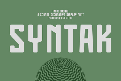 Syntak Techno Display Sans Font branding font fonts graphic design logo nostalgic sans sans font sans serif