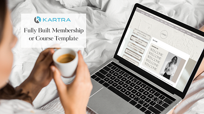 Pre-Built Membership / Course Template for Kartra branding design kartra kartra templates online courses sales page