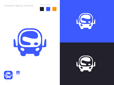 Transport app for business app branding design logo transport