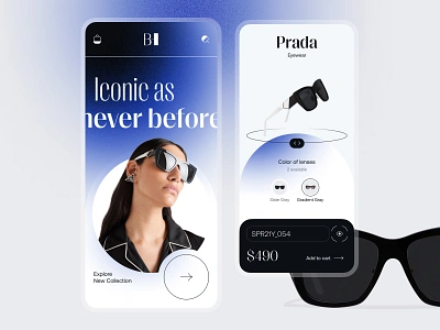 Fashion eCommerce App app design ecommerce eyewear fashion lifestyle mobile app ui ux