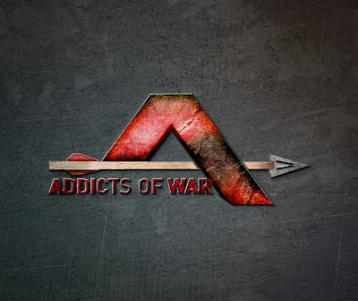 Addicts of War Logo Design 3d animation branding graphic design illustration logo vector