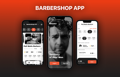 ✂️ Barbershop Booking Mobile App Service Appointment Scheduler app app design appointment scheduler app appointment scheduling app barbershop app barbershop app design barbershop app ui booking app design booking mobile app design design figma grooming app mobile app design service booking mobile app service marketplace app ui uiux user experience user interface ux