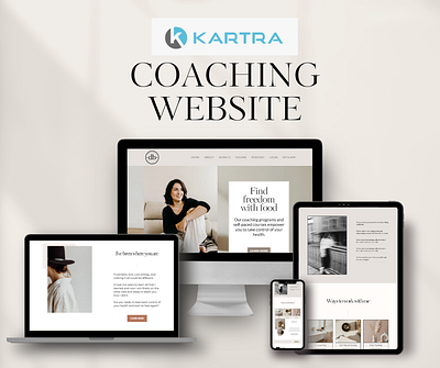 Coaching Website Template - Built for Kartra kartra kartra templates membership online courses sales page website