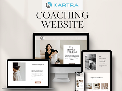 Coaching Website Template - Built for Kartra kartra kartra templates membership online courses sales page website