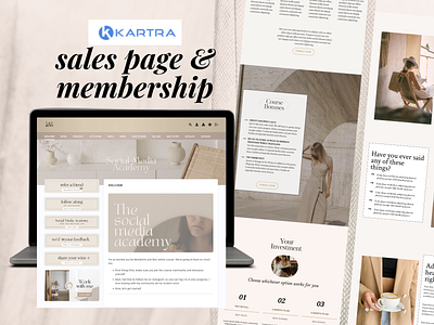 Kartra | Coaching membership and website Template kartra kartra membership template kartra sales page kartra templates kartra website membership online courses sales page web design website website template