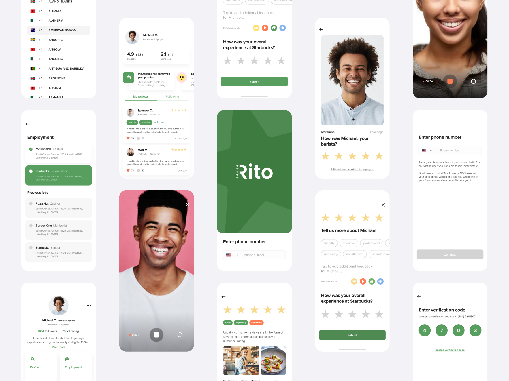 Rito app digital product ios iphone rito ui ux