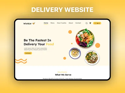 🥝 Food Delivery Website Meal Ordering App Landing Page delivery website delivery website design design figma food delivery website food delivery website design ui user experience user interface ux website design