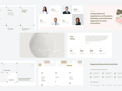 Xandra flat law material ui ux website