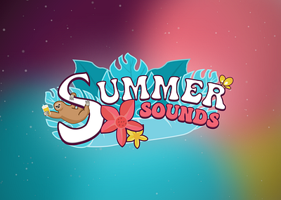 Summer Sounds Logo branding design graphic design illustration logo vector