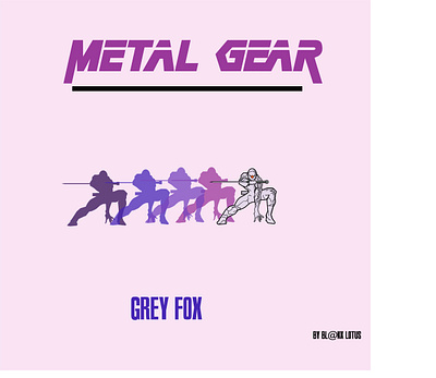 Metal Gear graphic design illustration vec vector