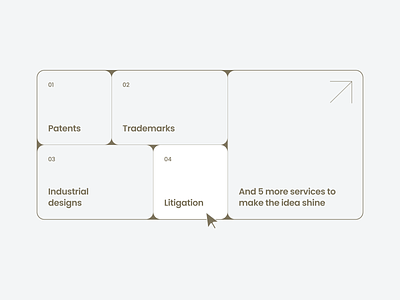 Xandra flat geometry law material services ui ux website