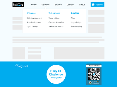Day 53 Task: Create a Header Navigation. #DailyUI app design figma header inspiration nav navigation ui