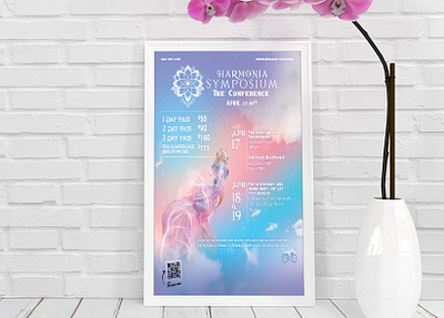 Harmonia Symposium branding color theory design festival flyer graphic design illustration poster vector