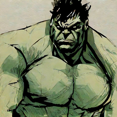 Hulk Sketch art comic digital hulk illustration marvel sketch