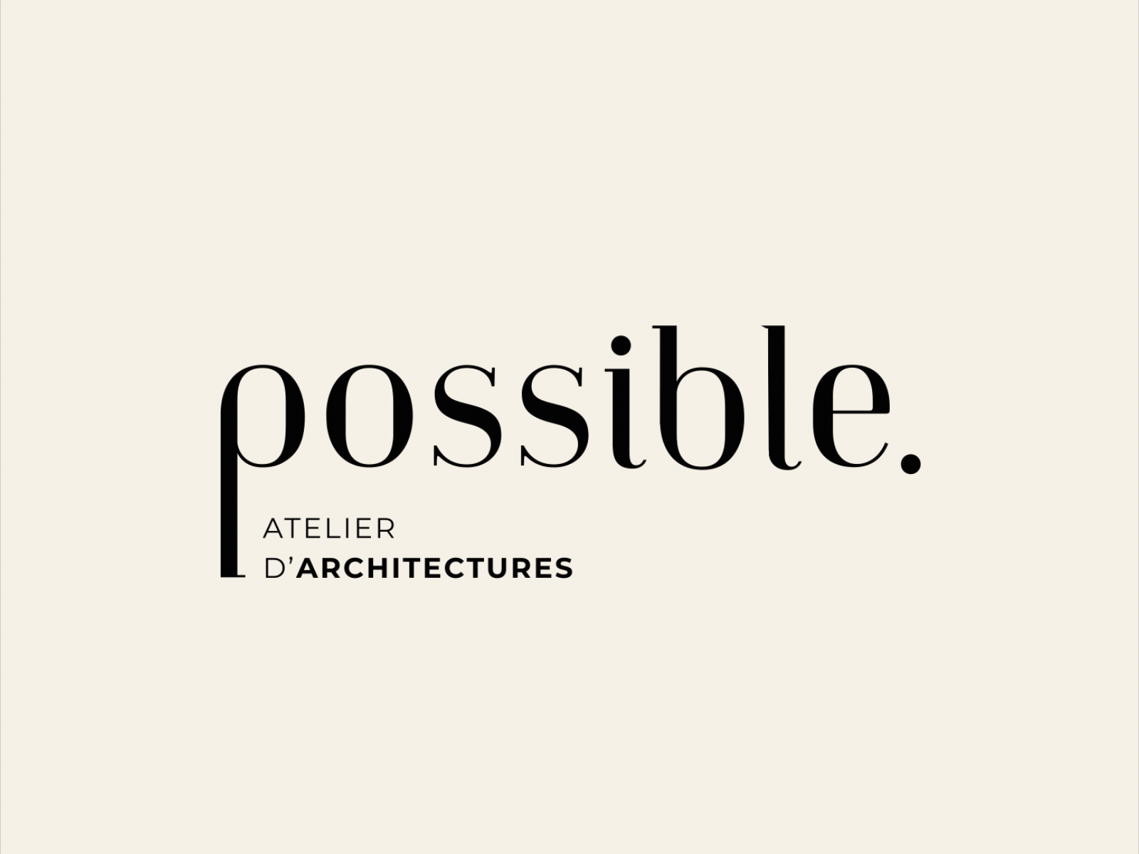 Possible - Architect Logo Animation 2d 2d animation after effects animation brand animation branding design graphic design illustration logo logo animation logo reveal motion motion design motion graphics reveal typography