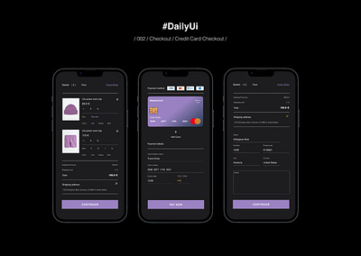 #DailyUI #002 #Checkout animation app checkout creditcardcheckout dailyui ecommerce figma hm mobile ui ux