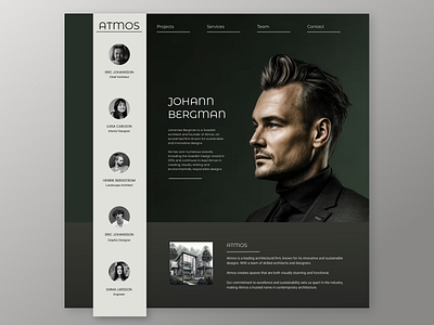 Atmos branding concept design logo ui ux web design