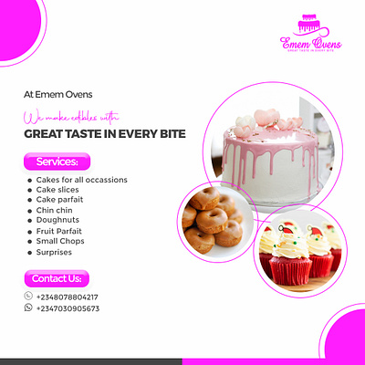 Flier for Emem Ovens Brand