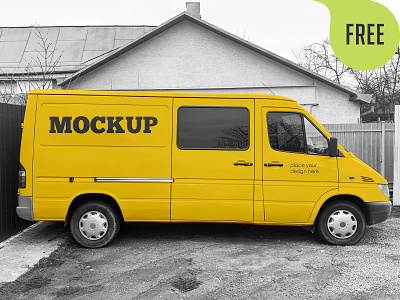 Free Panel Van Mockup free freebie mockup vehicle