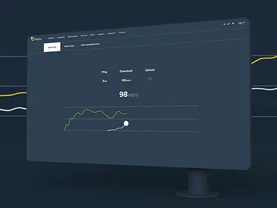 Speedtest ae animated prototype animation figma internet connection measurement speedtest test tool ui ux website