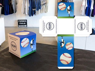 Custom Baseball Packaging baseball design branding design graphic design illustration illustrator merchandise packaging design retail retails packaging sports sports design vector