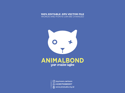 Simple head animal symbol animal animal icon branding cute design graphic design head icon illustration logo simple logo symbol animal urban animal vector