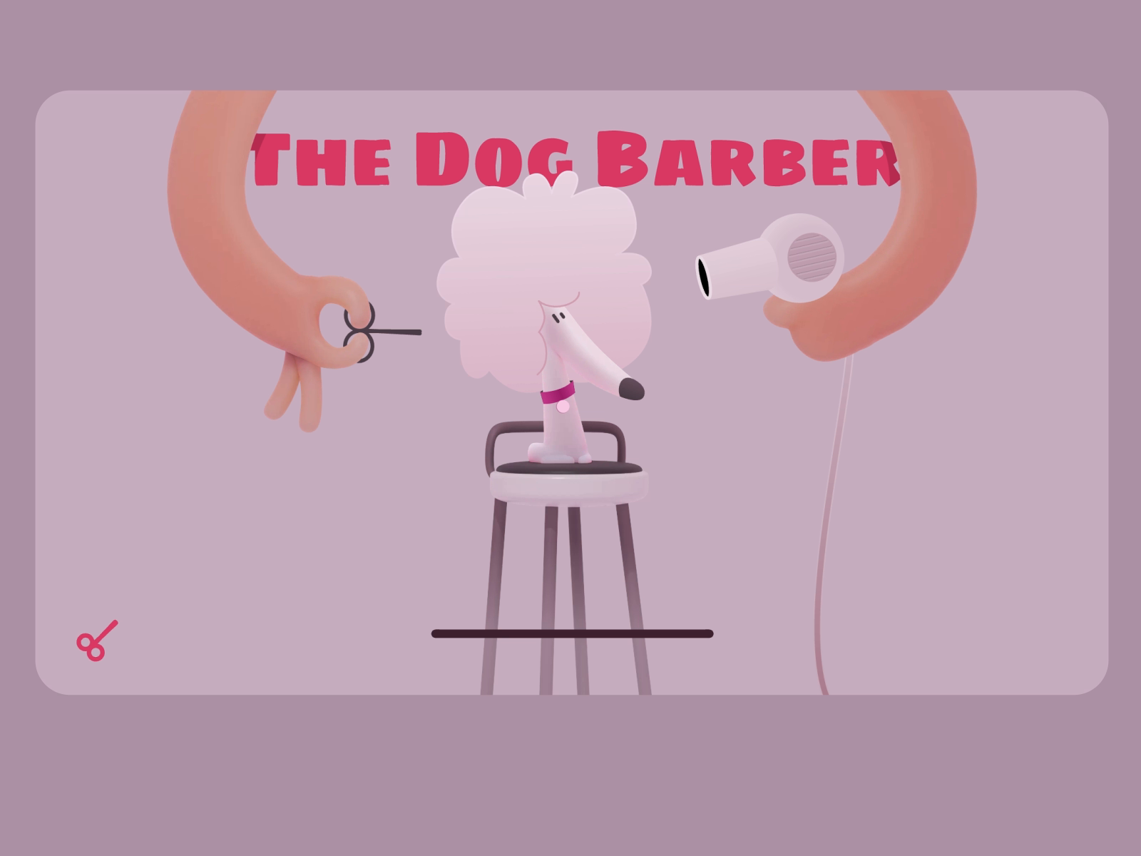 The Dog Barber by Juan Carlos for Rive on Dribbble