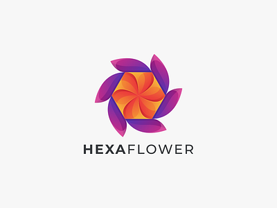 HEXA FLOWER app branding coloring design graphic design hexagonal coloring icon illustration logo ui ux vector