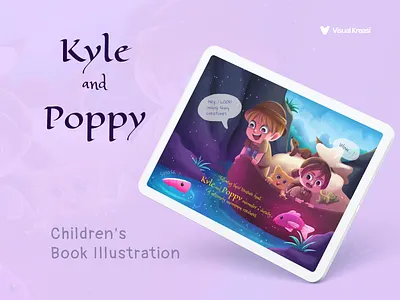 Adventures of Kyle and Poppy - Children's Book Illustration adventures art artwork bitmap book child children illustration childrens book clip studio paint digital art digital painting draw e book fairy tale illustration nature painting photoshop story