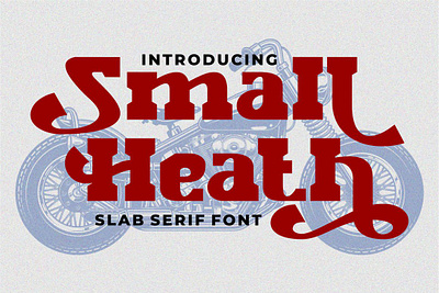 Free Slab Serif Font – Small Heath poster fonts retro font vintage fonts western font