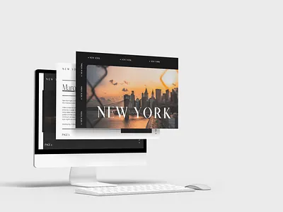 New York Presentation brochure editorial elegant google slides graphic design journal keynote magazine minimalist modern new york pitch deck powerpoint presentation presentation design slides tourism travel guide traveling vibrant