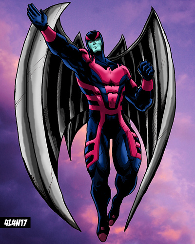 x men archangel drawings