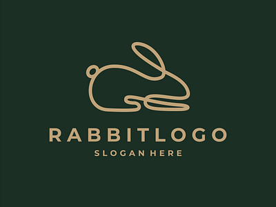 Rabbit Logo animal awesome brand branding bunny company creative design dribbble illustration line logo rabbit simple symbol vector