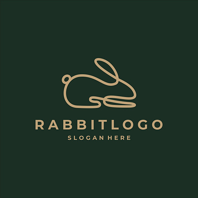 Rabbit Logo animal awesome brand branding bunny company creative design dribbble illustration line logo rabbit simple symbol vector