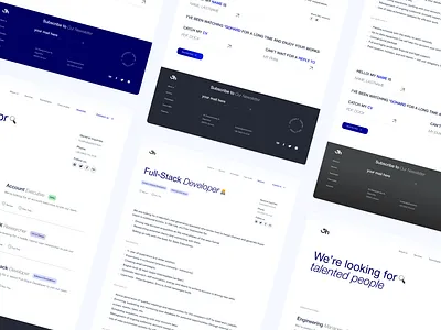 GoHard* — Website Redesign Concept | Vacancies career clean clients design desktop elements interface light minimal software development ui ux web white
