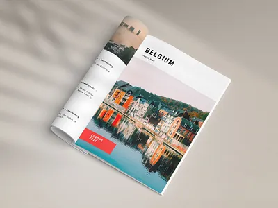 Travel brochure about Belgium and Luxembourg adobe photoshop advertising belgium book brochure editorial figma graphic design guide journal layout luxembourg magazine marketing minimalist modern print tourism travel guide travel plan