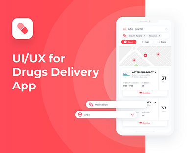 UI/UX Design for Pharmacy App